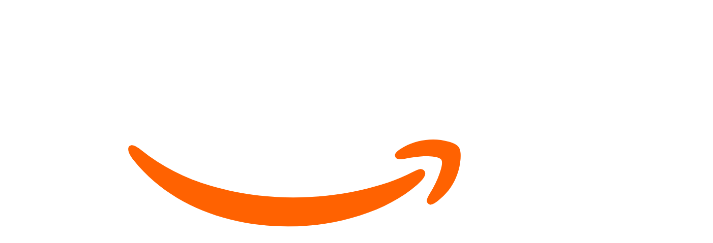 amazon logo white